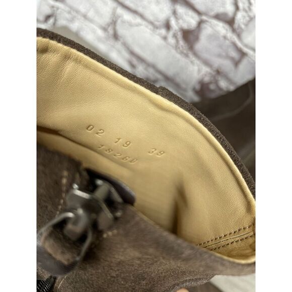 N.D.C. Made by Hand Brown Maple Suede Leather Zip Booties Boots Women 39EU/8.5M - Picture 9 of 16